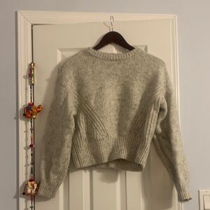 Madewell Light Gray Women's Crew Neck Sweater